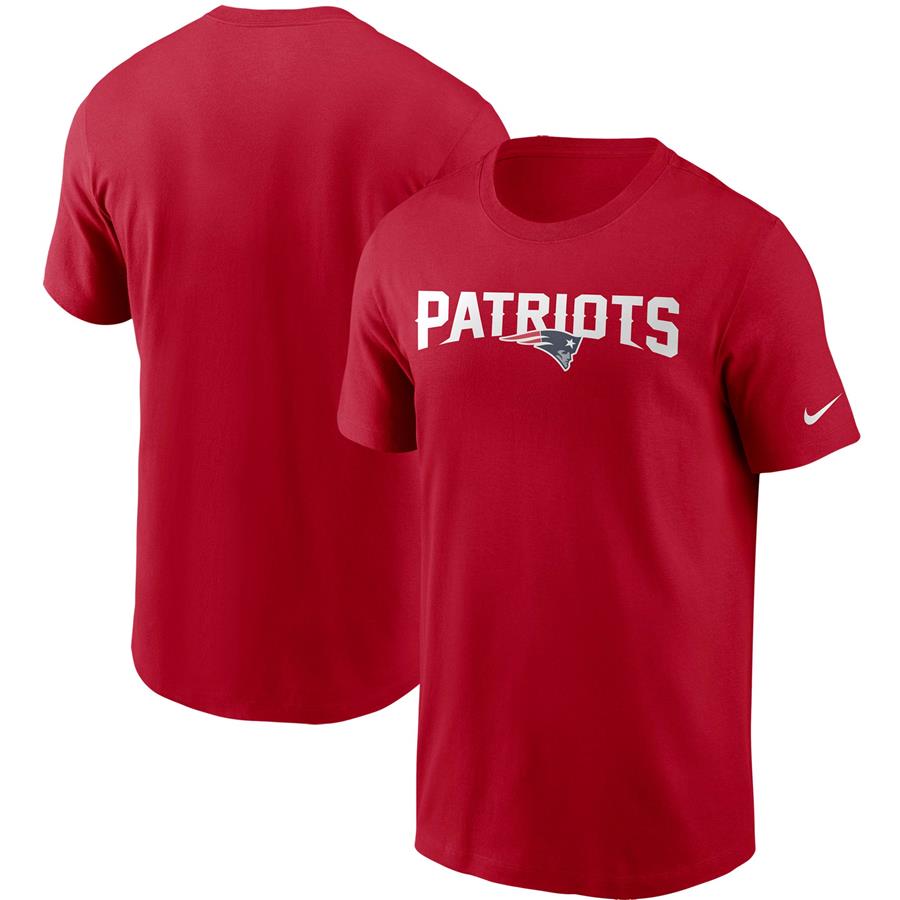 New England Patriots Nike Team Wordmark T-Shirt - Red