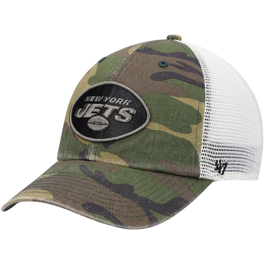 New York Jets '47 Branson Trucker Clean Up Hat - Camo
