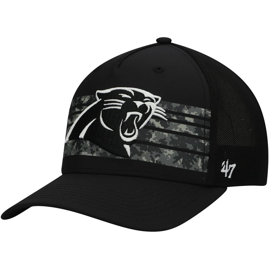 Carolina Panthers '47 Gaven MVP Trucker Snapback Hat - Black