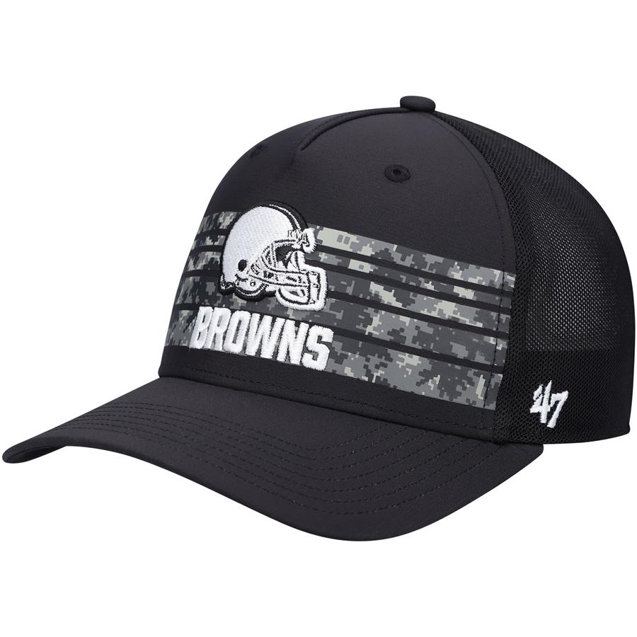 Cleveland Browns '47 Gaven MVP Trucker Snapback Hat - Black