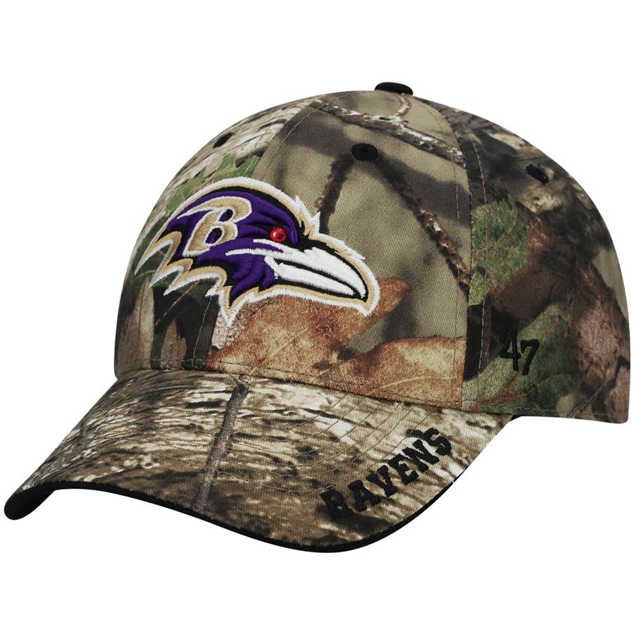 Baltimore Ravens '47 Frost MVP Adjustable Hat - Mossy Oak Camo