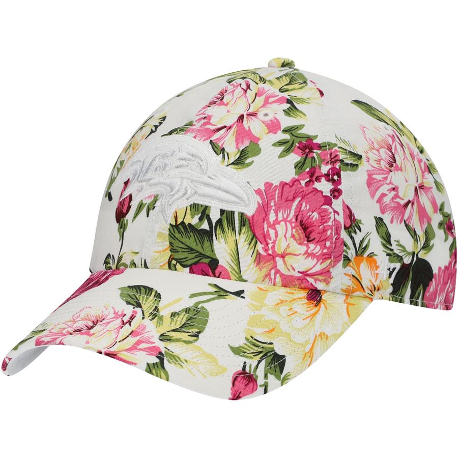 Baltimore Ravens '47 Women's Rosalynn Clean Up Adjustable Hat - White