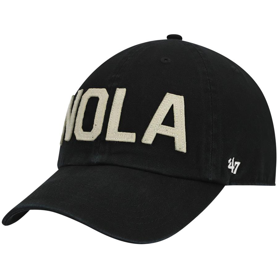 New Orleans Saints '47 Women's Finley Clean Up Adjustable Hat - Black