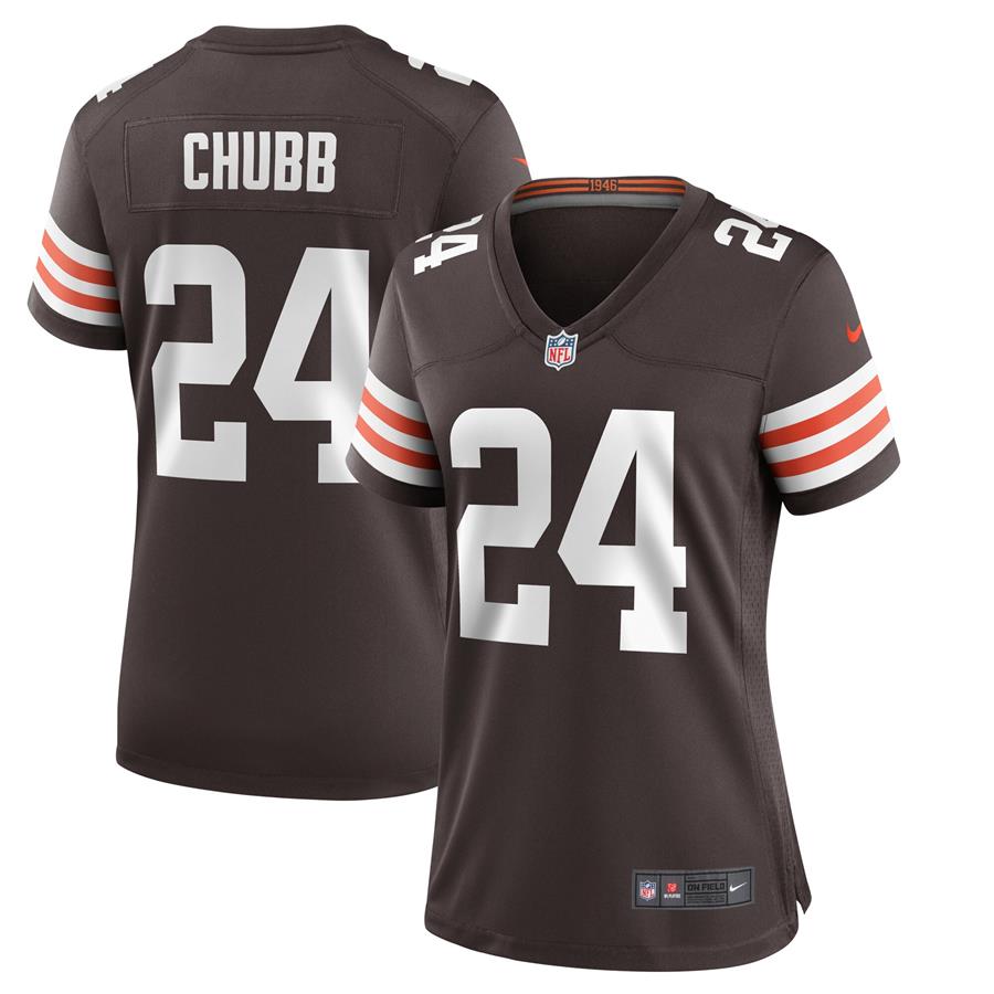 Nick Chubb Cleveland Browns Nike Women's Player Game Jersey - Brown