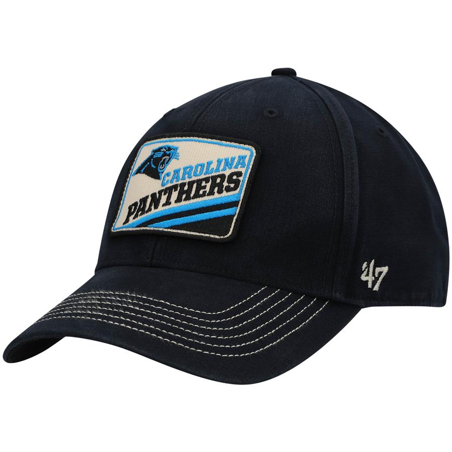 Carolina Panthers '47 Upland MVP Logo Adjustable Hat - Black