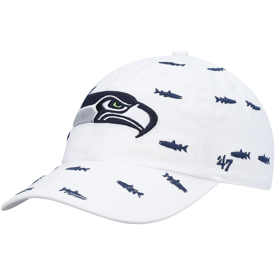 Seattle Seahawks '47 Women's Confetti Clean Up Adjustable Hat - White