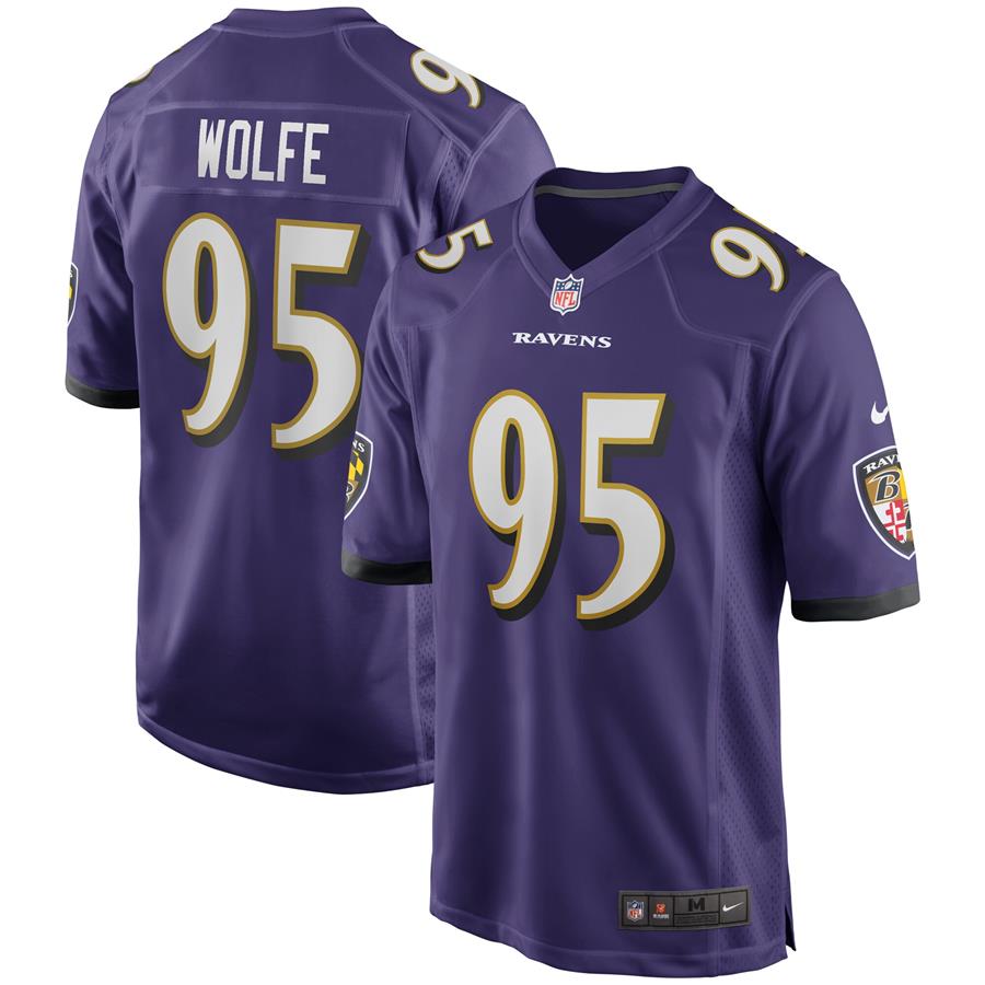 Derek Wolfe Baltimore Ravens Nike Game Player Jersey - Purple