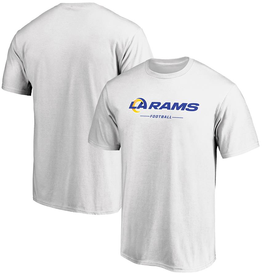Los Angeles Rams Fanatics Branded Team Lockup T-Shirt - White