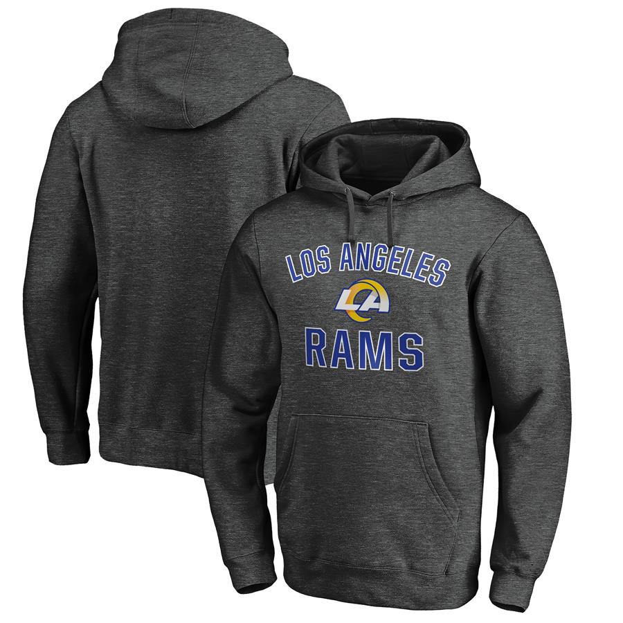 Los Angeles Rams Fanatics Branded Victory Arch Pullover Hoodie - Heathered Gray