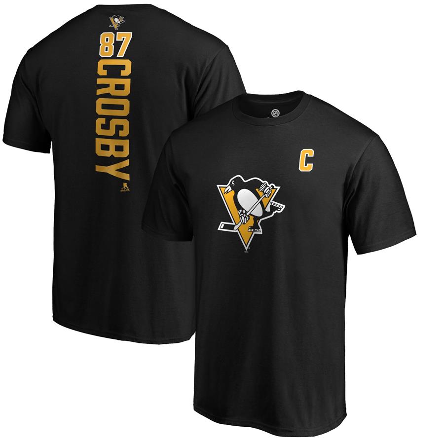 Sidney Crosby Pittsburgh Penguins Fanatics Branded Playmaker T-Shirt - Black