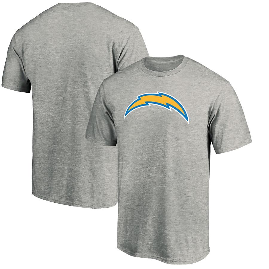 Футболка Los Angeles Chargers NFL Pro Line by Fanatics Branded Primary Logo (серый меланж)