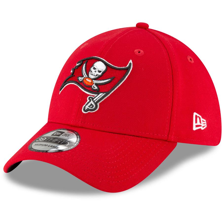 Tampa Bay Buccaneers New Era Primary Logo Team Classic 39THIRTY Flex Hat - Red