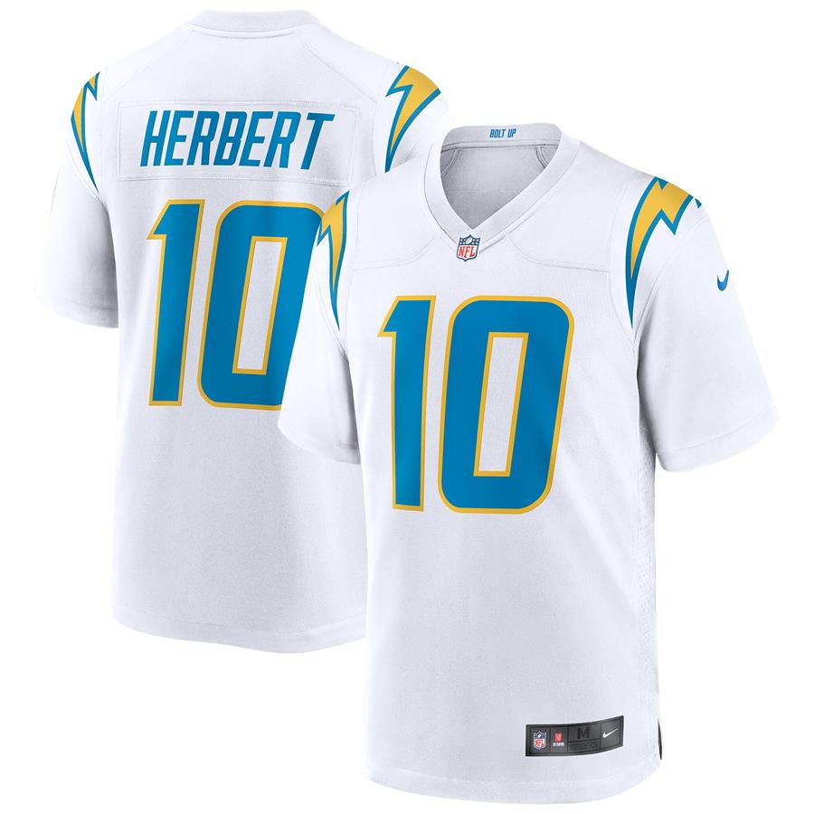 Джерси Justin Herbert Los Angeles Chargers Nike Game (белый)