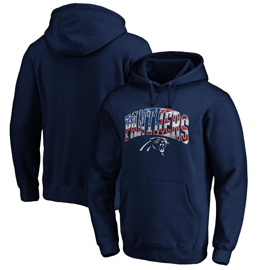 Carolina Panthers Fanatics Branded Banner Wave Pullover Hoodie - Navy