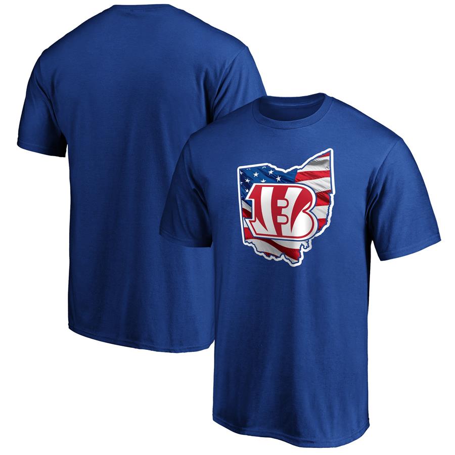 Cincinnati Bengals Fanatics Branded Banner State T-Shirt - Royal