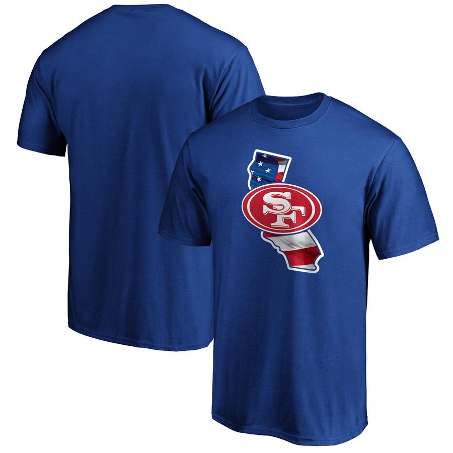San Francisco 49ers Fanatics Branded Banner State T-Shirt - Royal