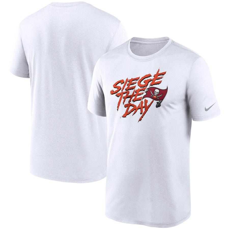 Tampa Bay Buccaneers Nike Legend Siege the Day Performance T-Shirt - White