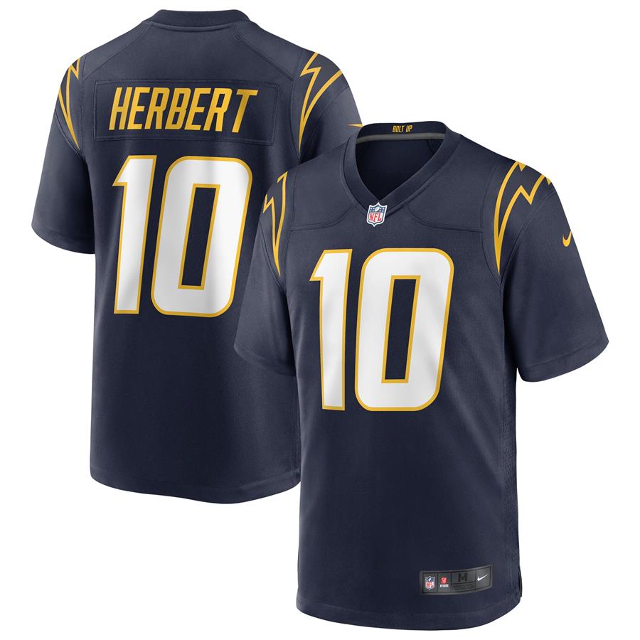 Джерси Justin Herbert Los Angeles Chargers Nike Alternate Game (тёмно-синий)