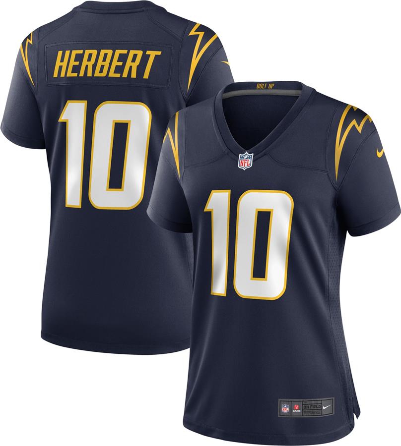 Женское джерси Justin Herbert Los Angeles Chargers Nike Alternate Game (тёмно-синий)