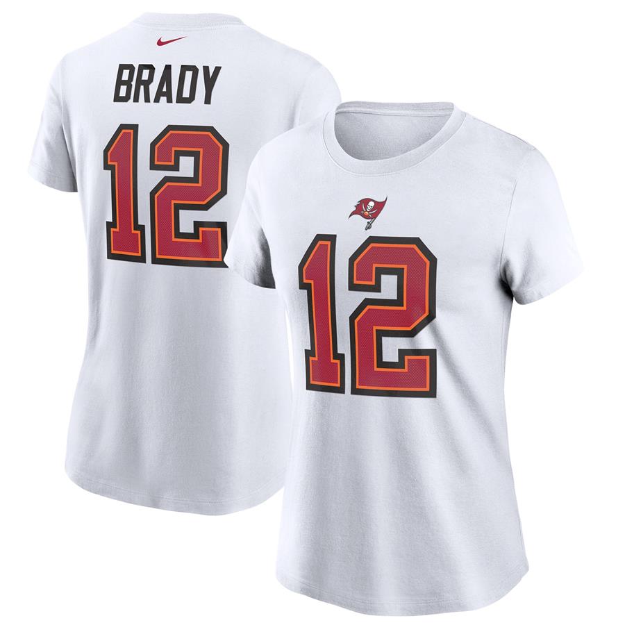 Tom Brady Tampa Bay Buccaneers Nike Women's Name & Number T-Shirt - White