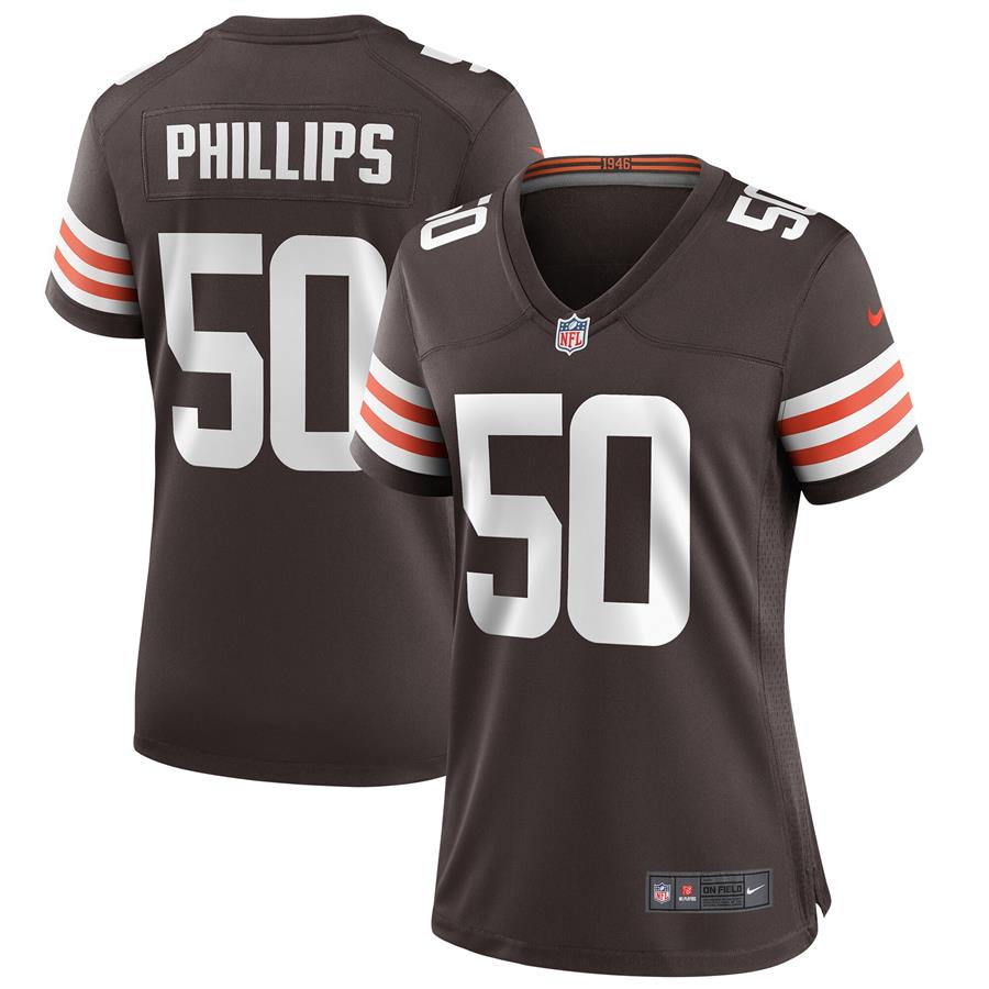 Jacob Phillips Cleveland Browns Nike Women's Game Jersey - Brown