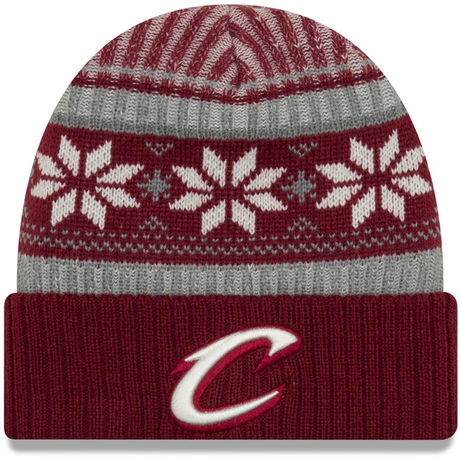 Cleveland Cavaliers New Era Vintage Cuffed Knit Hat - Wine