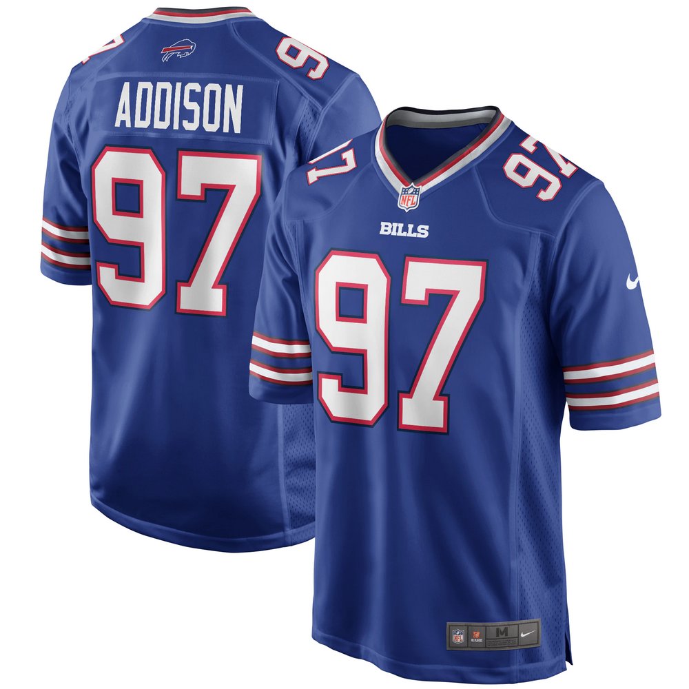 Mario Addison Buffalo Bills Nike Game Player Jersey - Royal