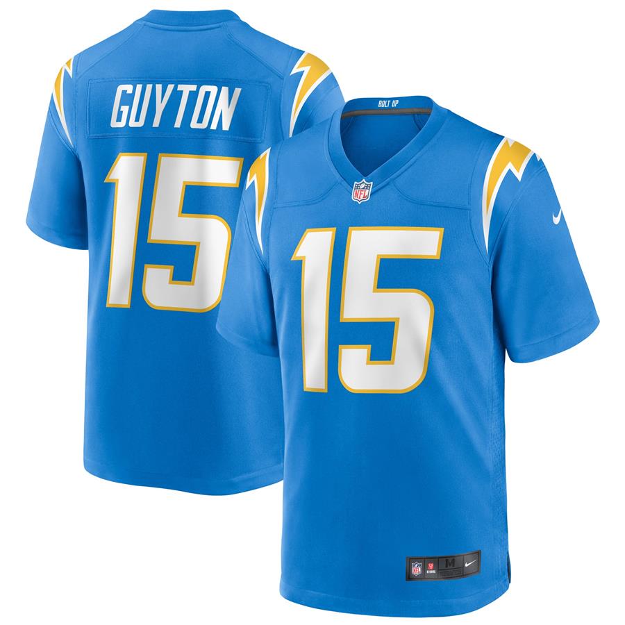 Джерси Jalen Guyton Los Angeles Chargers Nike Game Player (голубой)