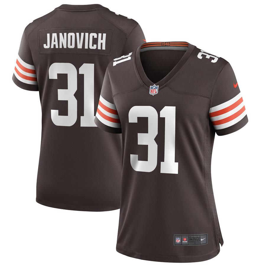 Andy Janovich Cleveland Browns Nike Women's Player Game Jersey - Brown