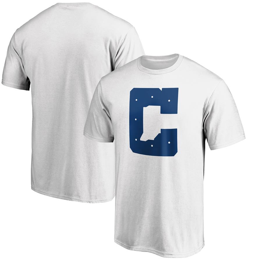 Indianapolis Colts NFL Pro Line by Fanatics Branded Secondary Logo T-Shirt - White