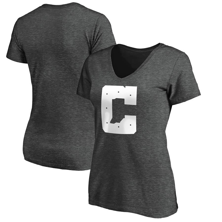 Indianapolis Colts NFL Pro Line by Fanatics Branded Women's Secondary Logo V-Neck T-Shirt - Heather Gray