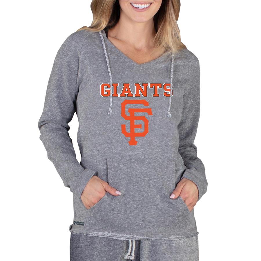 Женский лонгслив San Francisco Giants Concepts Sport Mainstream Terry Hoodie (серый)