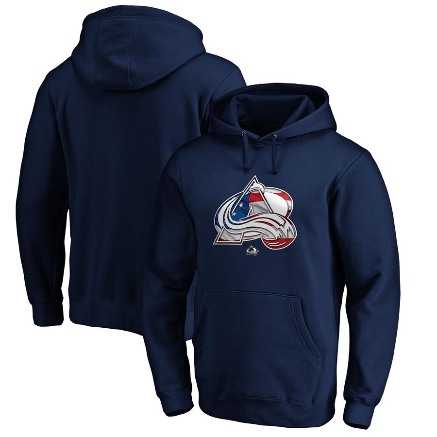 Худи Colorado Avalanche Fanatics Branded Banner Wave Logo (тёмно-синий)