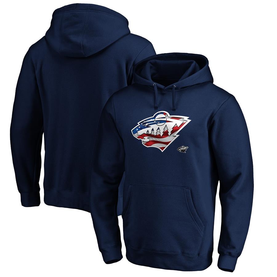 Худи Minnesota Wild Fanatics Branded Banner Wave Logo (тёмно-синий)