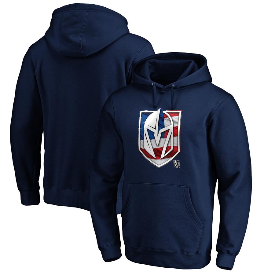 Худи Vegas Golden Knights Fanatics Branded Banner Wave Logo (тёмно-синий)