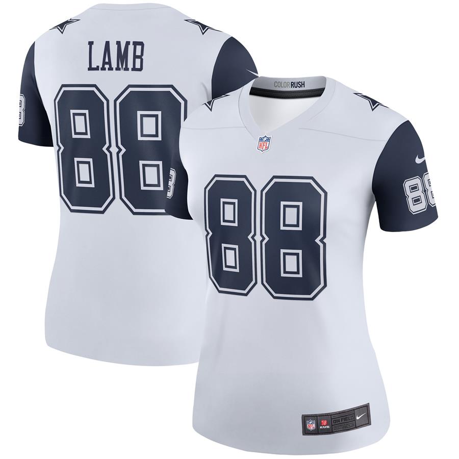 CeeDee Lamb Dallas Cowboys Nike Women's 2nd Alternate Legend Jersey - White
