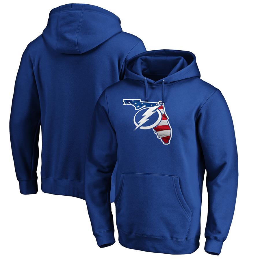 Tampa Bay Lightning Fanatics Branded NHL Banner State Pullover Hoodie - Royal