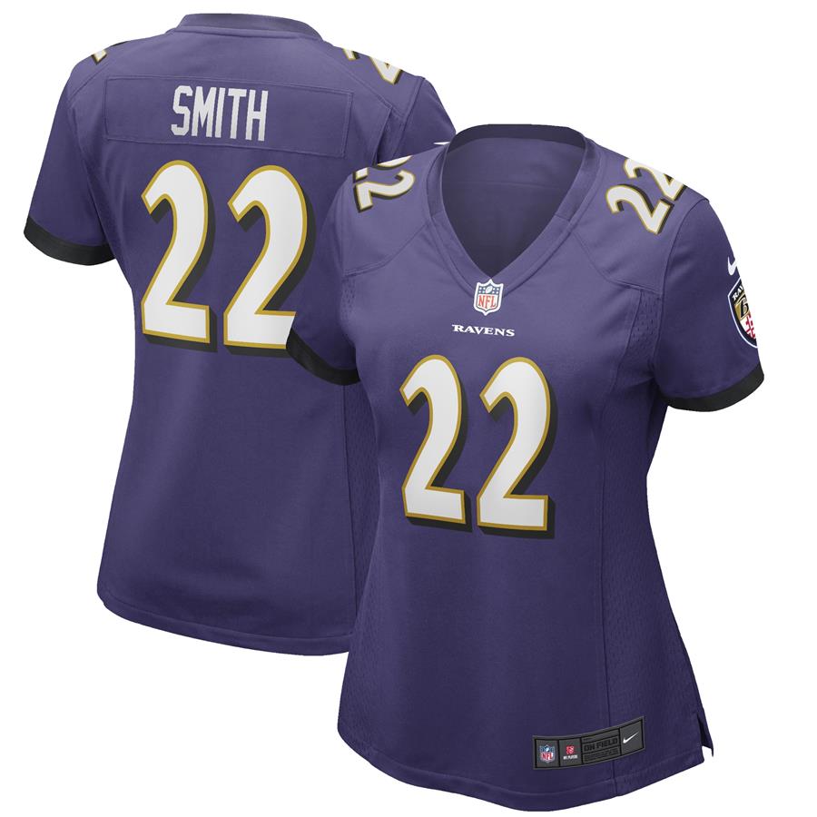 Jimmy Smith Baltimore Ravens Nike Women's Game Jersey - Purple