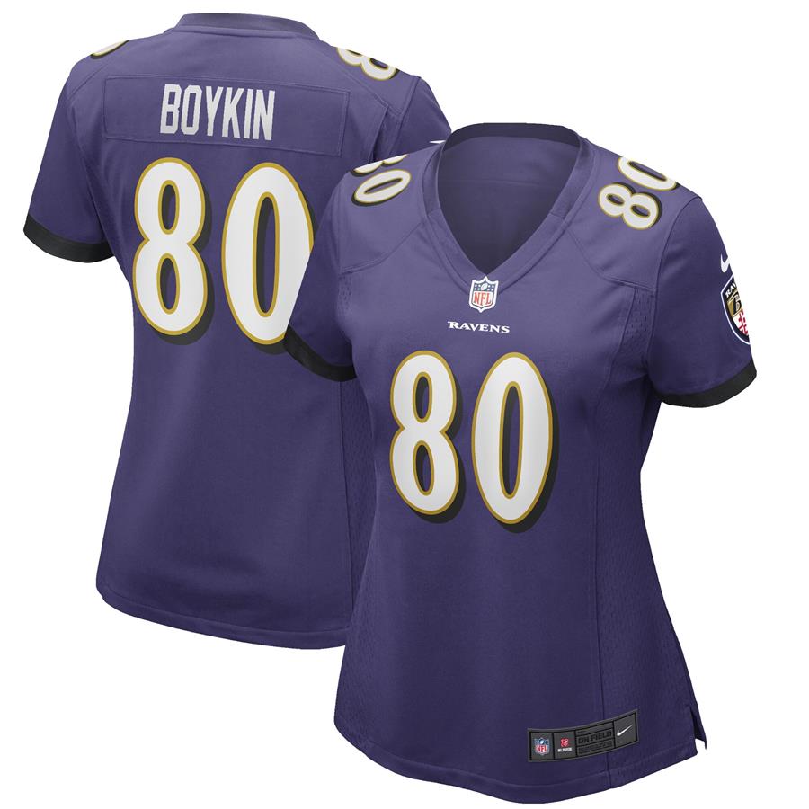Miles Boykin Baltimore Ravens Nike Women's Game Jersey - Purple