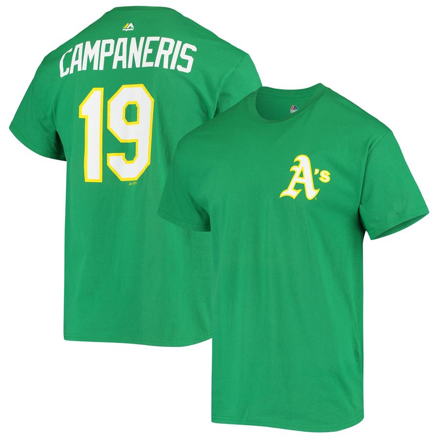 Bert Campaneris Oakland Athletics Majestic - Kelly Green