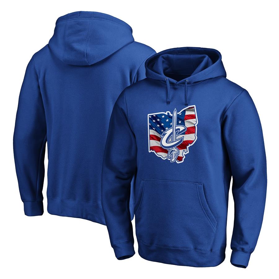 Cleveland Cavaliers Fanatics Branded Banner State Pullover Hoodie - Royal