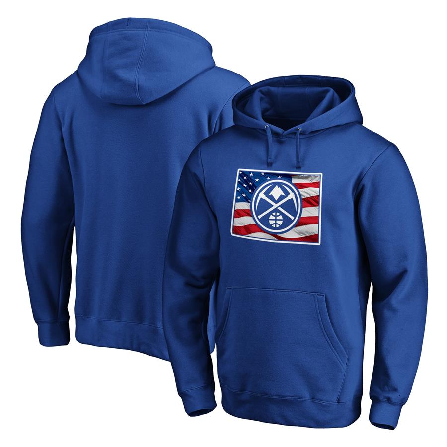 Denver Nuggets Fanatics Branded Banner State Pullover Hoodie - Royal