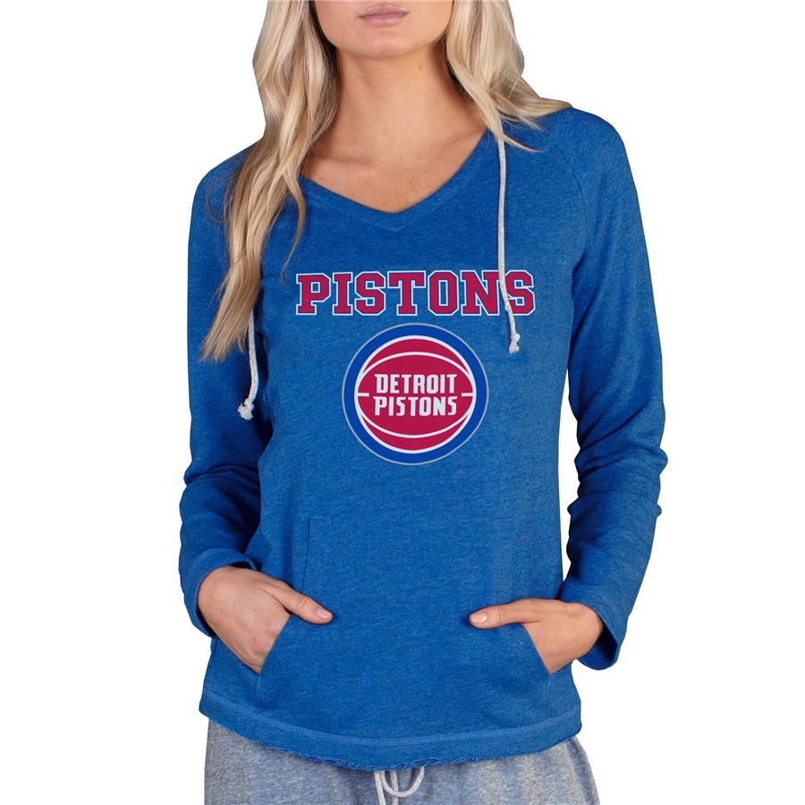 Женская футболка с капюшоном Detroit Pistons Concepts Sport Mainstream Terry (синий)
