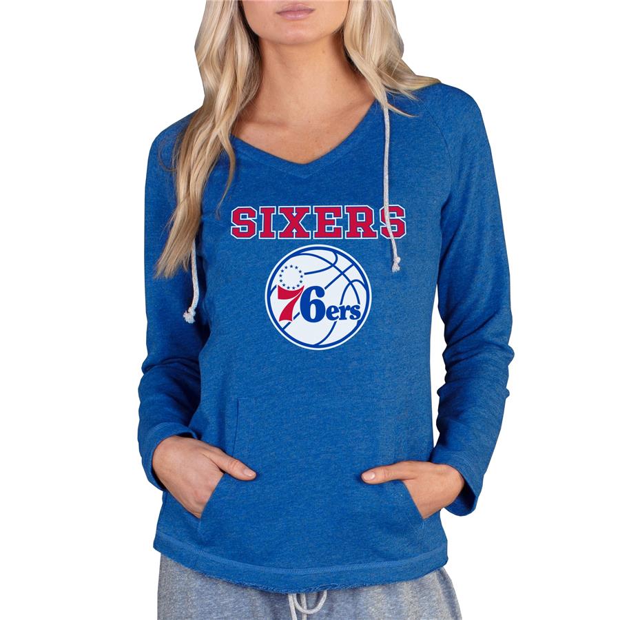 Philadelphia 76ers Concepts Sport Women's Mainstream Terry Hooded Top - Royal
