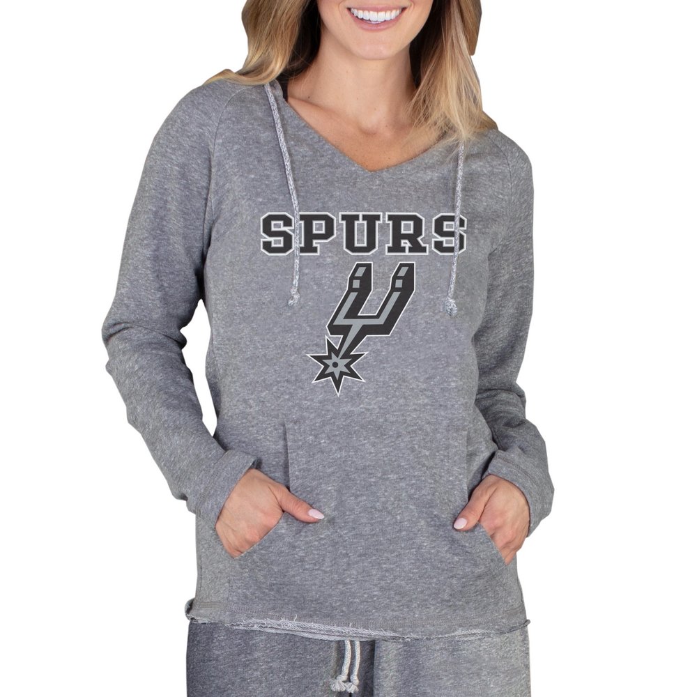 San Antonio Spurs Concepts Sport Women's Mainstream Terry Hooded Top - Gray