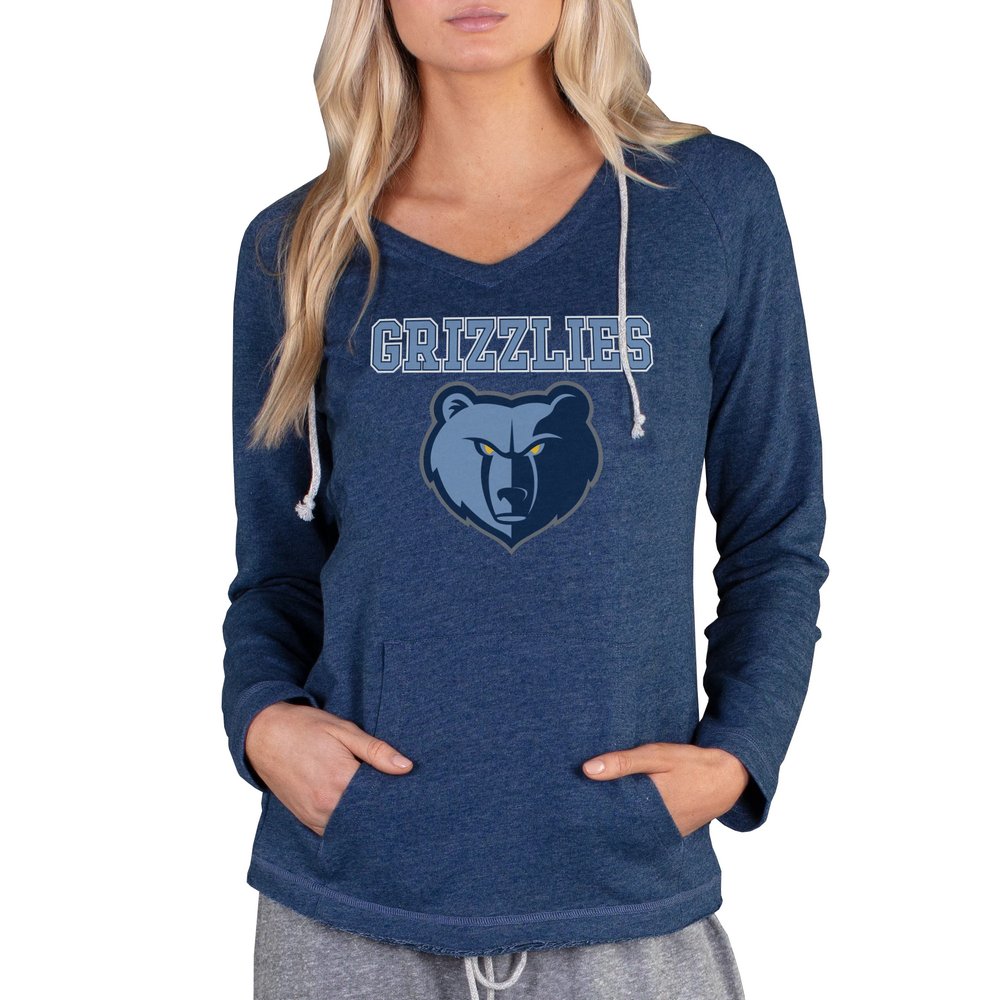 Женская футболка с капюшоном Memphis Grizzlies Concepts Sport Mainstream Terry (тёмно-синий)