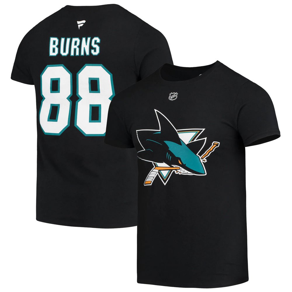 Brent Burns San Jose Sharks Fanatics Branded Name & Number T-Shirt - Black