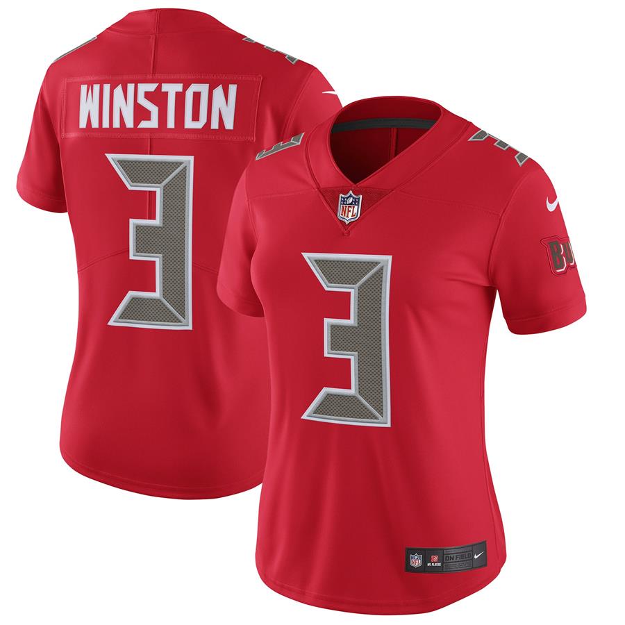 Jameis Winston Tampa Bay Buccaneers Nike Women's Finished Color Rush Limited Jersey - Red