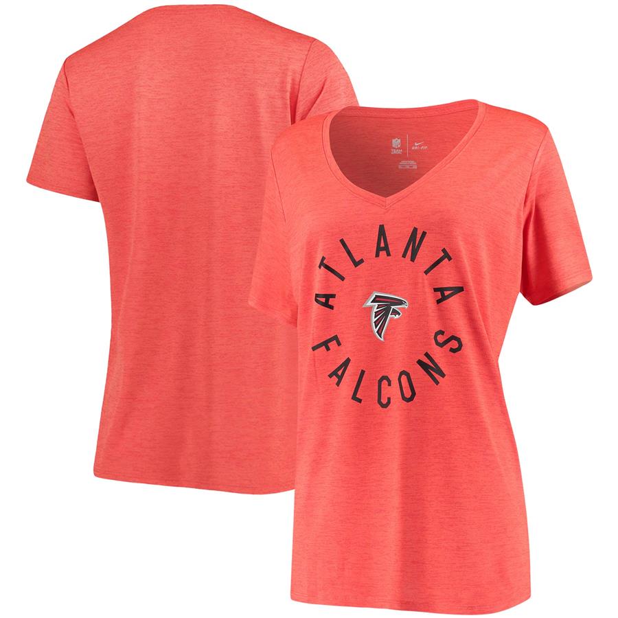 Atlanta Falcons Nike Women's Touch Performance V-Neck T-Shirt - Red