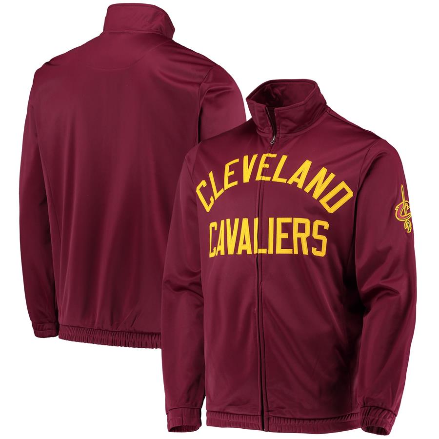 Cleveland Cavaliers G-III Sports by Carl Banks Pregame Track Full-Zip Jacket - Wine